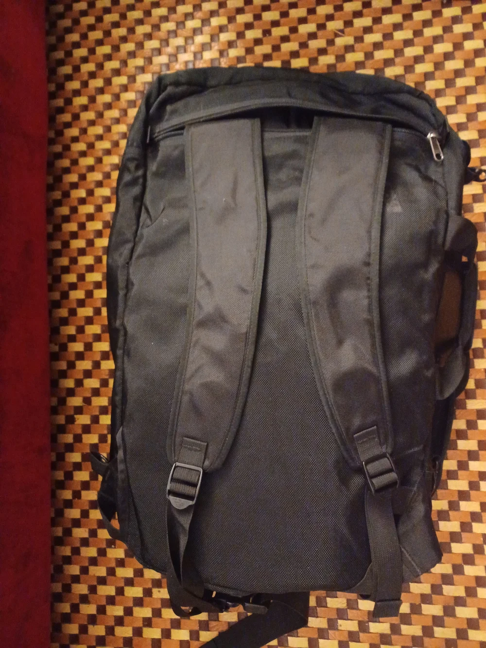 E1 Vintage Patagonia Backpack MLC 3 Way Carry on Black 45L Duffel - Carry Strap